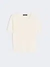 Max Mara Linen Yarn Basic Jumper In White