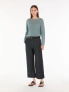 Max Mara Linen Yarn Jumper In Light Blue