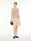 Max Mara Linen Yarn Sweater In Purple