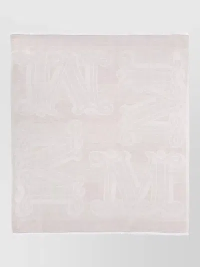 Max Mara Linen-blend Scarf In Pink