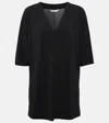 Max Mara Linfa Jersey Crêpe Top In Black