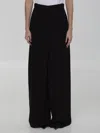 Max Mara Navigli Cotton Trousers In Black