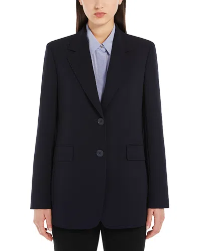 Max Mara Linz Blazer In Blue