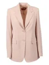 Max Mara Linz Button Jacket In Pink