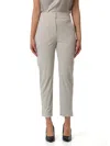 Max Mara Lipari Cropped Trousers In Gray