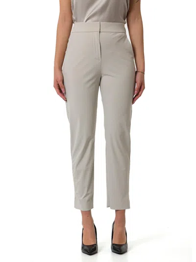 Max Mara Lipari Cropped Trousers In Gray