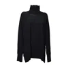 MAX MARA LIVIA TURTLENECK IN BLACK VIRGIN WOOL
