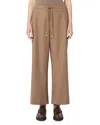 Max Mara Livio Drawstring Trousers In Brown