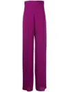 Max Mara Wide-leg Trousers In Pink