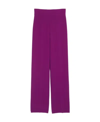 Max Mara Livorno Wide-leg Trousers In Purple