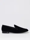 Max Mara Logo-plaque Velvet Loafers In Schwarz
