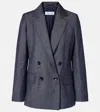 Max Mara Locarno Virgin Wool Jacket In Blue
