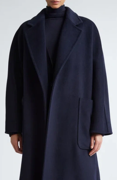 Max Mara Locri Cashmere Belted Coat In Ultramarine