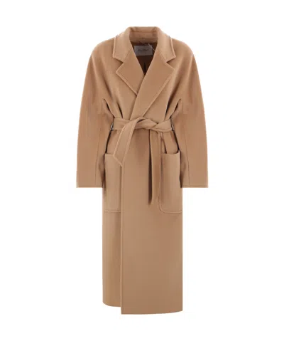 MAX MARA MAX MARA BELTED LONG-SLEEVED COAT