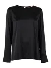 Max Mara Studio Lodi Crewneck Top In Black