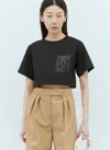 MAX MARA LOGO APPLIQUE CROP TOP