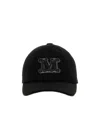 Max Mara 'curved Brim Six-panel Cap For Ventilation' In Black