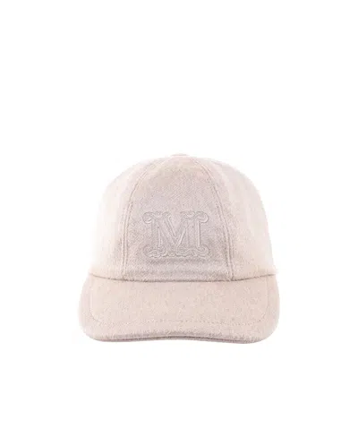 Max Mara Logo Baseball Cap In White