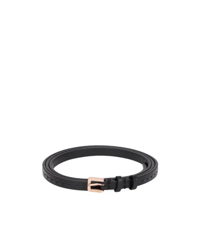 Max Mara Logo Belt In Neutral