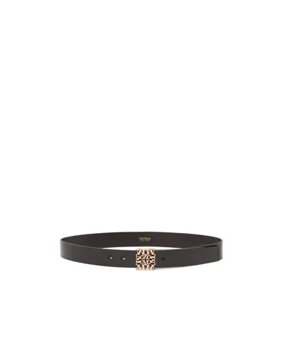 Max Mara Logo Belt In White