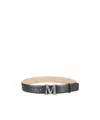 Max Mara Logo Belt In Black
