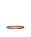 Max Mara Logo Belt In Brown