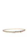 Max Mara Logo Belt In Neutral