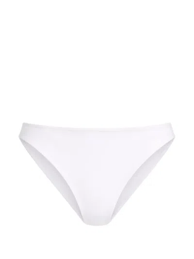 Max Mara Logo Bikini Bottom In White