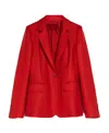 Max Mara Logo Blazer In Red