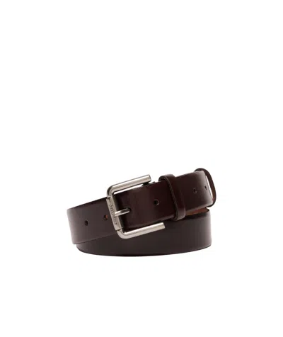 Max Mara Logo Buckle Belt In Black