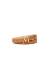 Max Mara M Classic Logo Belt Rust In Brown