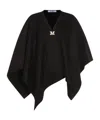 Max Mara Logo Cape In Black