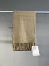 Max Mara Logo Cashmere Scarf In Nude