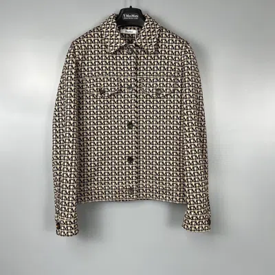 Max Mara Logo Casual Jacket In Black