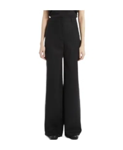 Max Mara Logo Casual Pants In Black