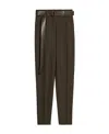 Max Mara Logo Casual Pants In Green