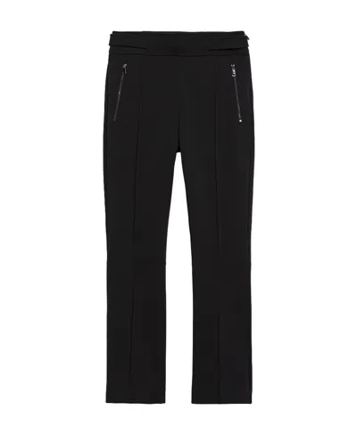 Max Mara Logo Casual Pants In Black