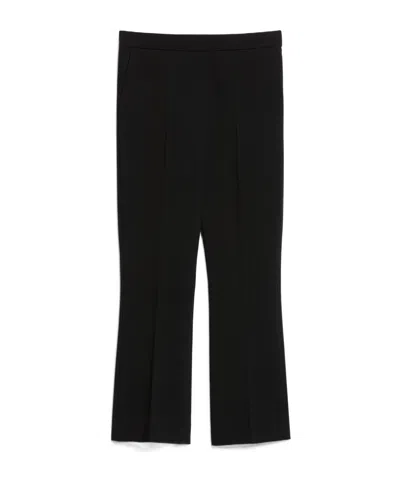 Max Mara Logo Casual Pants In Black