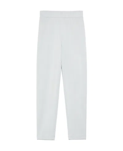 Max Mara Logo Casual Pants In Blue