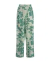 Max Mara Logo Casual Pants In Green