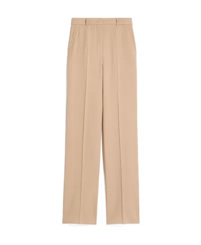 Max Mara Logo Casual Pants In Nude