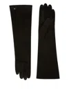 Max Mara Afideesuede Gloves In Suede Nappa In Black