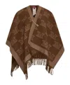 Max Mara Maxmara Studio Frine Cape In Brown