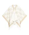 Max Mara Logo Cloak In White