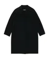 Max Mara Logo Coat In Black