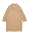 Max Mara Lapel Coat In Brown