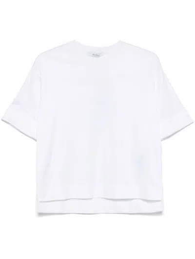 Max Mara Logo Cotton T-shirt In White
