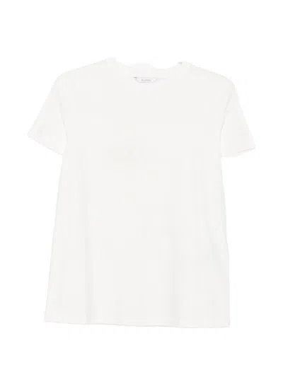 Max Mara Logo Cotton T-shirt In White