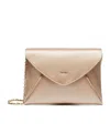 Max Mara Viscose And Silk Satin Clutch Bag In Nude