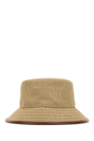 MAX MARA MAX MARA LOGO DETAILED BUCKET HAT